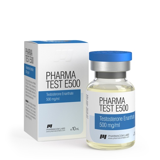 [0010003] PHARMA TEST E 500  - Testosterone Enanthate  - 500 MG/ML - 10 ML VIAL - Pharmacom LABS