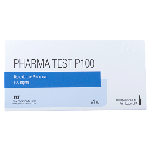 [0010007] PHARMA TEST P 100 - Testosterone Propionate - 100 MG/ML - 10 X 1 ML AMPULE - Pharmacom LABS