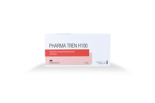 [0010031] PHARMA TREN H 100 - Trenbolone hexahydrobenzylcarbonate - 100 MG/ML - 10 X 1 ML AMPULE - Pharmacom LABS