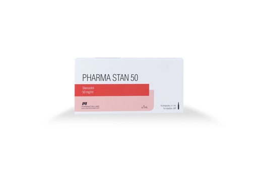 [0010047] PHARMA STAN 50 - Stanozolol - 50 MG/ML - 10 X 1 ML AMPULE - Pharmacom LABS