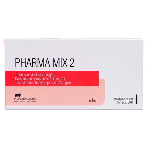 [0010053] PHARMA MIX2 250  - MIX OF TR. ACET DROST. PROP TEST. PH  - 250 MG/ML - 10 X 1 ML AMPULE - Pharmacom LABS