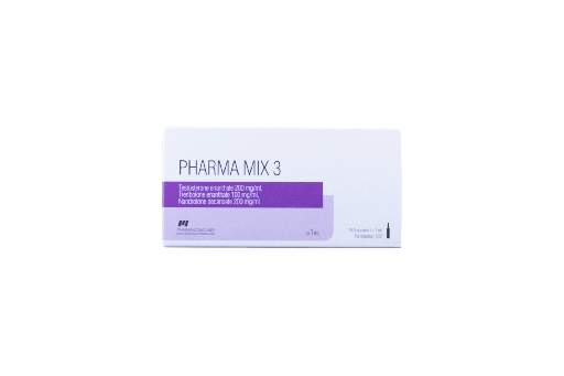 [0010055] PHARMA MIX3 500  - MIX OF TR. ENAN NAND. DECA TEST. ENAN - 500 MG/ML - 10 X 1 ML AMPULE - Pharmacom LABS