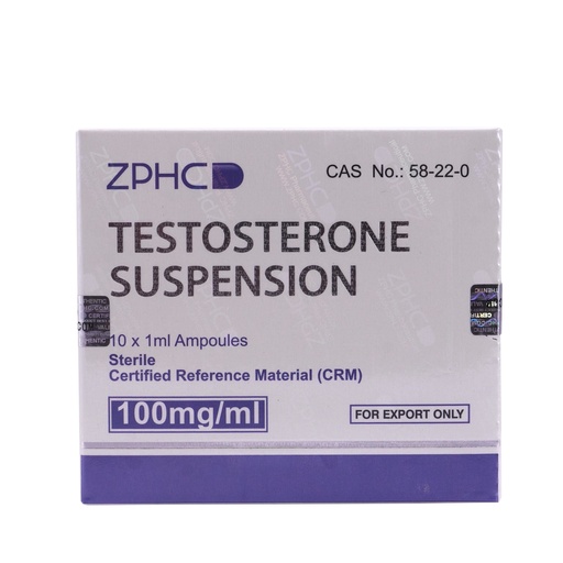 [0020035] Testosterone Suspension  - 100 MG/ML - 10 X 1 ML AMPULE - ZPHC PHARMA