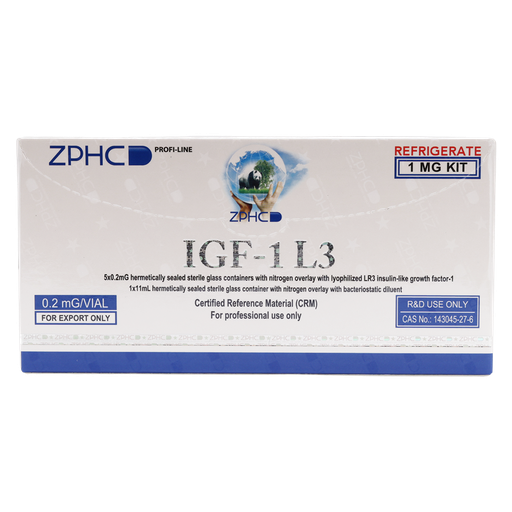 [0020048] IGF - 1 L3 1MG - Insulin-like Growth Factor-1 LR3 - 0.2 MG / VIAL - 5 x 0.2 MG VIAL - ZPHC PHARMA