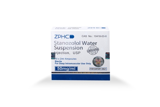 [0020091] Stanozolol Water suspension  - 50 MG/ML - 10 X 2 ML AMPULE - ZPHC PHARMA