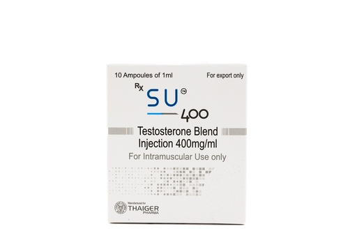 [0030020] Su-400  - Testosterone Blend - 400 MG/ML - 10 X 1 ML AMPULE - Thaiger Pharma