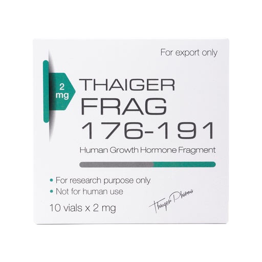 [0030038] H G H FRAGMENT - Human Growth Hormone 176-191 - 2 MG / VIAL - 10 VIALS - Thaiger Pharma