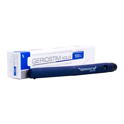 [0030043] GERIOSTIM  AQUA  - RECOMBINAT Human Growth Hormone (rDNA Origin) - 100 IU / PEN - 33.33 MG / 3 ML  PEN - Thaiger Pharma