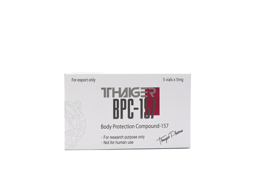 [0030047] BPC-157  - BODY PROTECTION COMPOUND -157 - 5 MG / VIAL - 5 VIALS - Thaiger Pharma