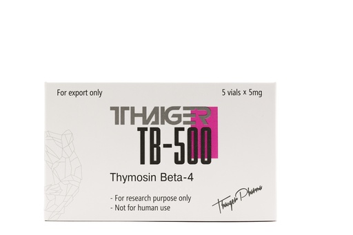 [0030048] TB-500 - THYMOSIN BETA-4 - 5 MG / VIAL - 5 VIALS - Thaiger Pharma