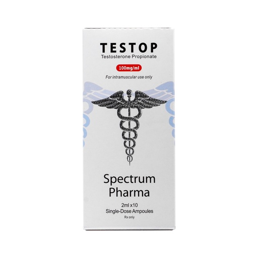 [0040019] TESTOP  - Testosterone Propionate  - 100 MG/ML - 10 X 2 ML AMPULE - Spectrum PHARMA