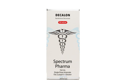 [0040024] DECALON  - Nandrolone Decanoate  - 250 MG/ML - 10 X 1 ML AMPULE - Spectrum PHARMA