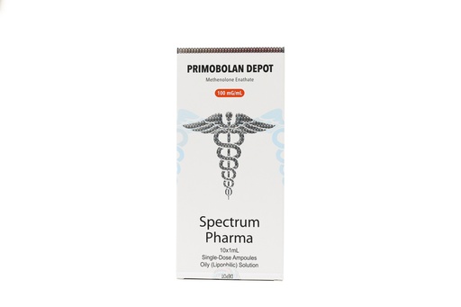 [0040030] PRIMOBOLAN DEPOT  - Methenolone Enanthate  - 100 MG/ML - 10 X 1 ML AMPULE - Spectrum PHARMA