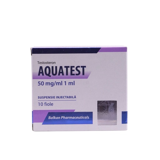 [0050001] Aquatest 50 - Testosterone Suspension - 50 MG/ML - 10 X 1 ML AMPULE - BALKAN PHARMA