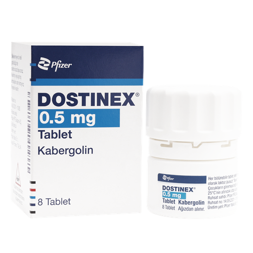 [0070042] DOSTINEX  - cabergoline - 0.5 MG / pill  - 8 Tablets Bottle  - PFIZER