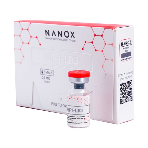 [0110020] IGF-1LR3 - 0.1 MG / VIAL - 5 VIALS - NANOX BIOTECHNOLOGY