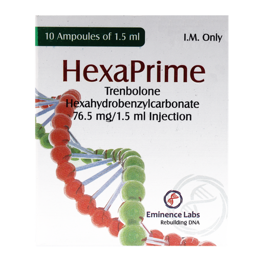 [0140013] HEXAPRIME - Trenbolone hexahydrobenzylcarbonate -  76.5 MG/ML - 10 X 1 ML AMPULE - Eminence Labs