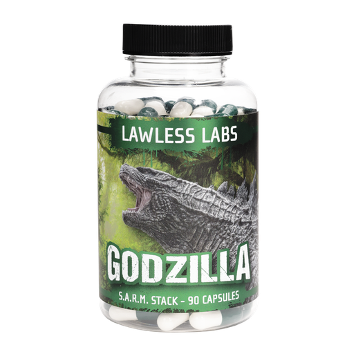 [0150009] GODZILLA - 5 S.A.R.M. STACK - 90 CAPSULES Bottle - LAWLESS LABS